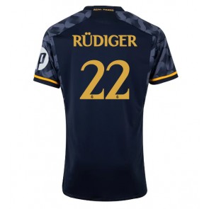 Real Madrid Antonio Rudiger #22 Bortatröja 2023-24 Kortärmad